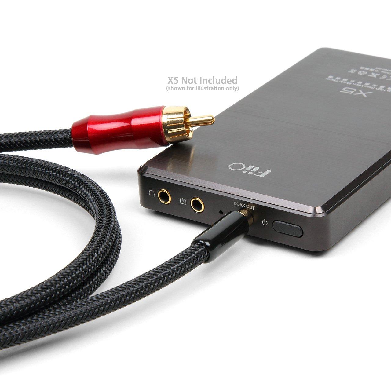 Micca Micca Premium SPDIF Digital Coaxial Audio Cable - 3.5mm (1/8") to RCA, 3ft, Polarity: Tip - Signal, Sleeve - Ground