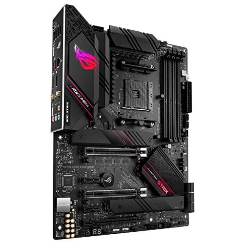 ASUS ROG Strix B550-E Gaming AMD Ryzen AM4 ATX Motherboard (PCIe 4.0, 16 Power Stages, Intel WiFi 6, Intel 2.5 Gb Ethernet, Dual M.2, OptiMem II, AI Noise-Canceling Microphone, USB 3.2 Gen 2 & Aura Sync)