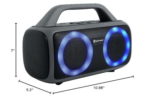 Rockville Rockville RPB50 40W Portable Bluetooth Speaker, TWS Linking, LED Lights, Long Battery, Perfect for Parties and Outdoor Adventures
