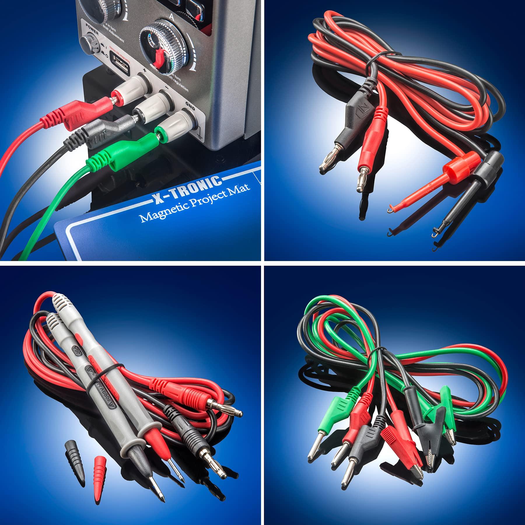 X-TRONIC X-Tronic PX-70 Linear Variable Bench DC Power Supply 30V 5A Range Output On/Off, Memory Recall, Lock/Unlock Func 5 Protection Modes USB Output Precise Rotary Encoder Dial 3 Sets of Leads