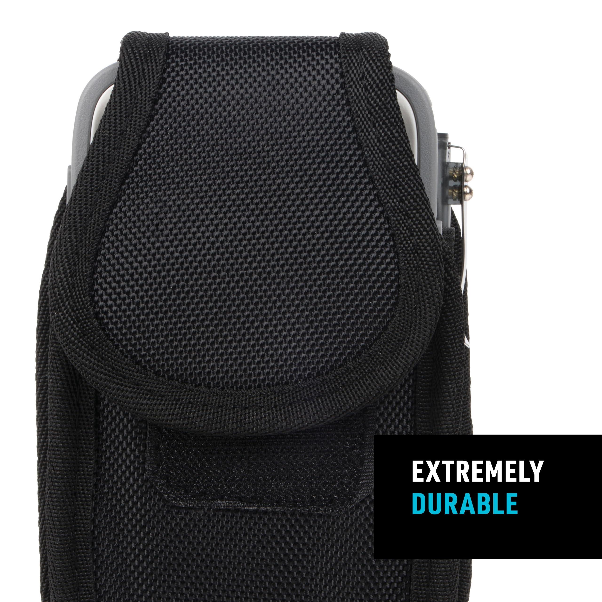 Nite Ize Nite Ize Clip Case Cargo Universal Rugged Phone Holster - Phone Holster for Men\'s & Women\'s Belts - Phone Utility Belt Pouch - Phone Accessories - Cell Phone Holster - Large, Black