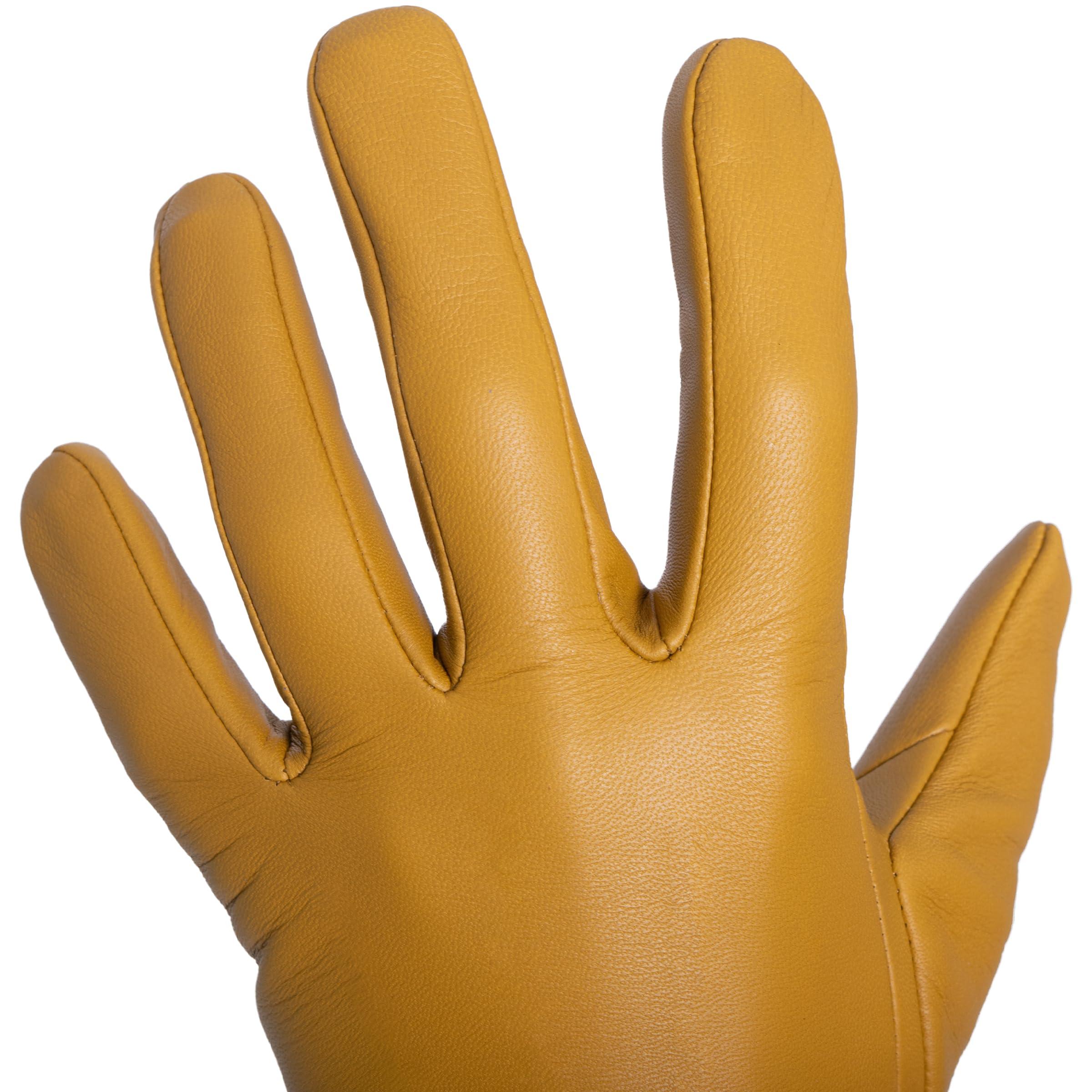 Tough Gloves Tough Gloves Patrol-X Ultra Thin Leather Gloves, TD301 Tan Size 8