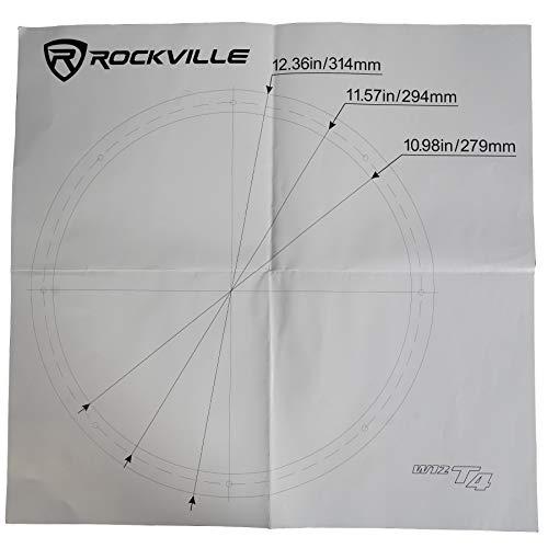 Rockville 2 Rockville W12T4S2 12\" Shallow Mount 1400w Car Subwoofers, CEA Compliant, 2-Ohm