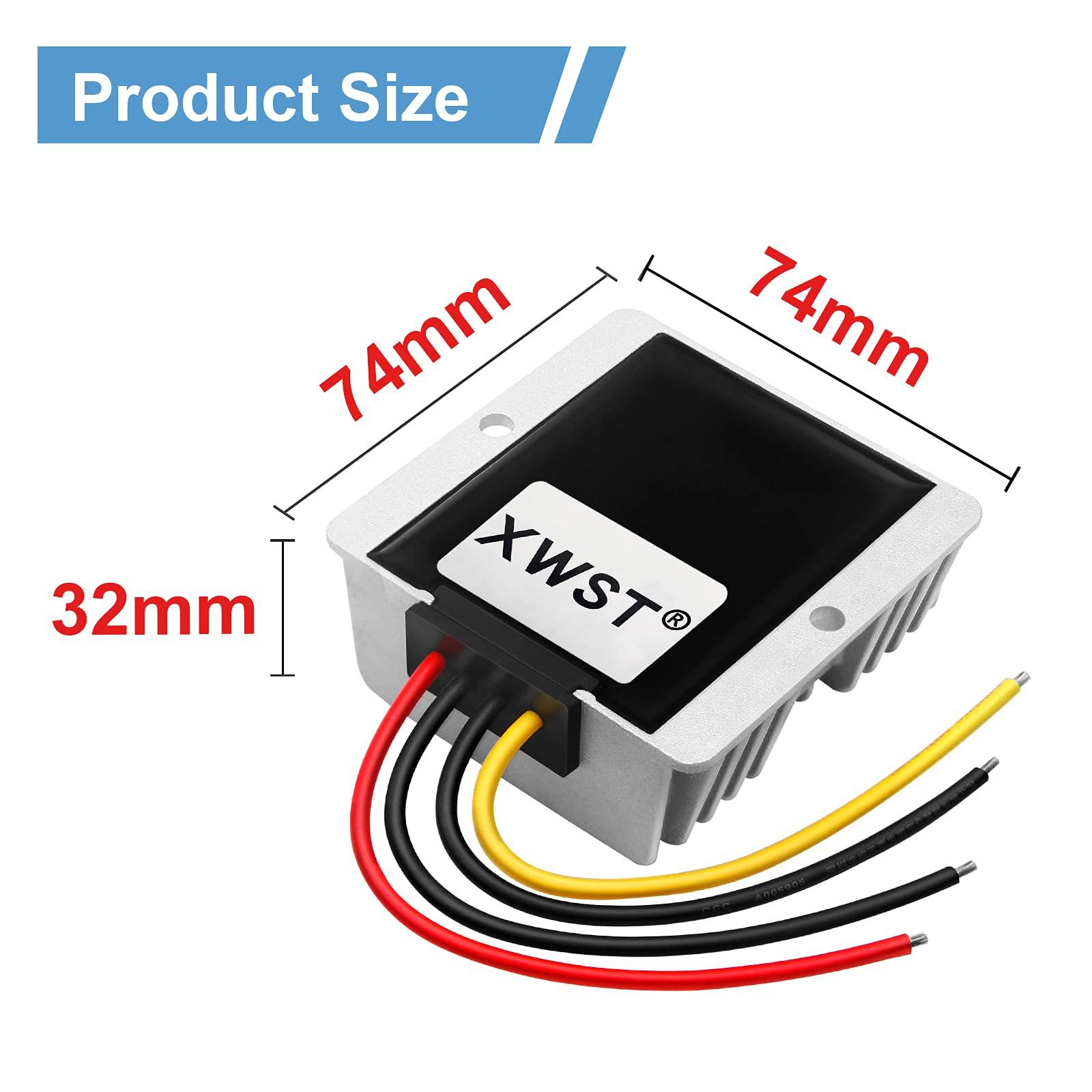 XWST DC DC 12V to 15V 15A Step-up Module,Boost Converter 9V-13V to 15V Voltage Regulator,Waterproof Power Adapt 225W 15V Volt Transformer Module(12V to 15V 15A)