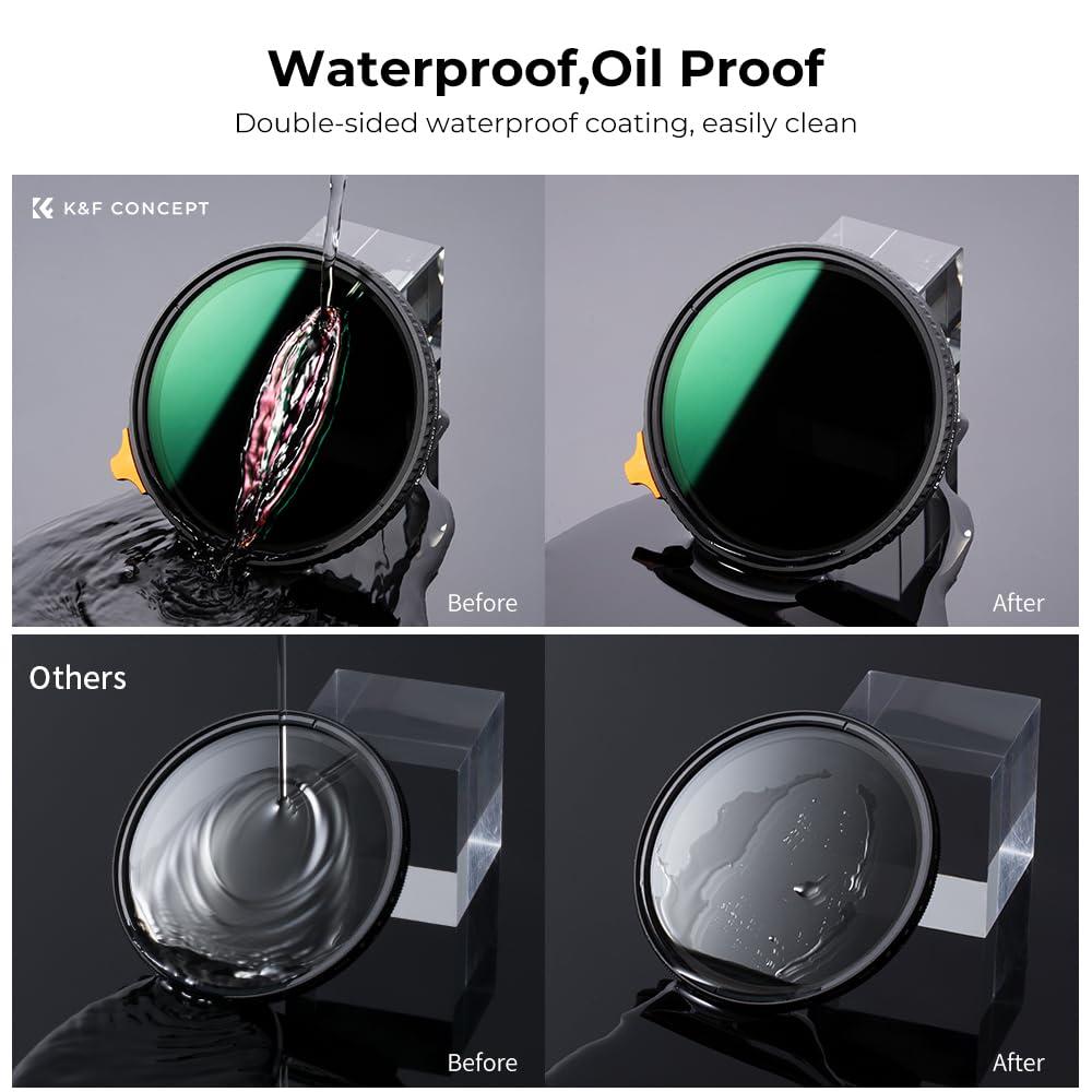 K&F Concept K&F Concept 72mm Black Diffusion 1/4 Effect & Variable ND2-ND32 ND Filter 2-in-1 for Camera Lens with 28 Multi-Layer Coatings (Nano-X Series)