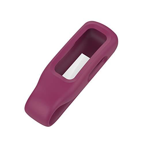 FitTurn FitTurn Compatible with Fitbit Inspire 2 Clip Steel Clip Holder for Inspire 2 HR Colorful Portable Replacement Accessory Clip Clasp Strap Band for Inspire 2 HR Smartwatch (Wine Red)