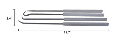 Ullman Ullman - PH-4 PH 4 Hook and Pick Set - High Carbon Polished Steel Hand Tools with Aluminum Handles. Workshop Tools