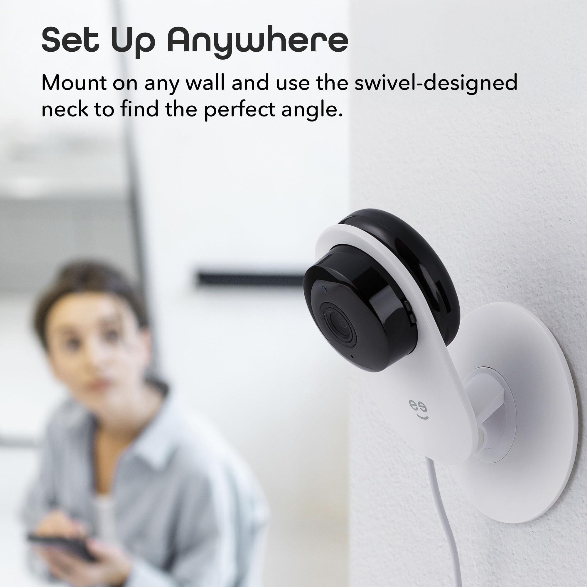 Geeni Geeni Glimpse Indoor Security Camera - 1080p HD Video, 2-Way Audio, Motion Alerts, WiFi Compatible with Alexa & Google Home, White