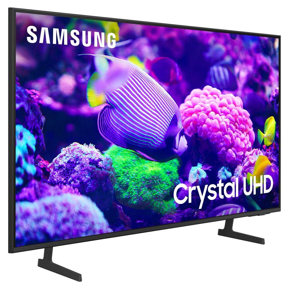 SAMSUNG SAMSUNG DU7200 55 Inch Crystal 4K UHD Smart TV Bundle with Deco Gear 2X 4K HDMI 2.0 Cable w/Copper Conductors & CPS Exclusive 26 Month Protection Pack (BEACH-CPS-261000)