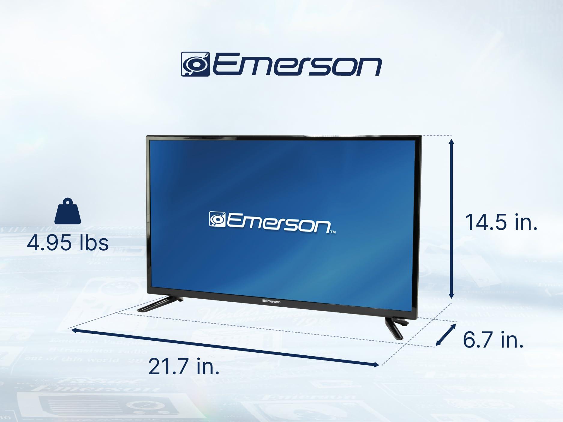 Emerson Emerson ET-2400 24" HD LED Television with Built-in Digital ATSC TV Tuner, HDMI, USB, and VGA Inputs, Wall-Mountable, and Slim Design Perfect for Small Rooms, Dorms, Kitchens, and Offices
