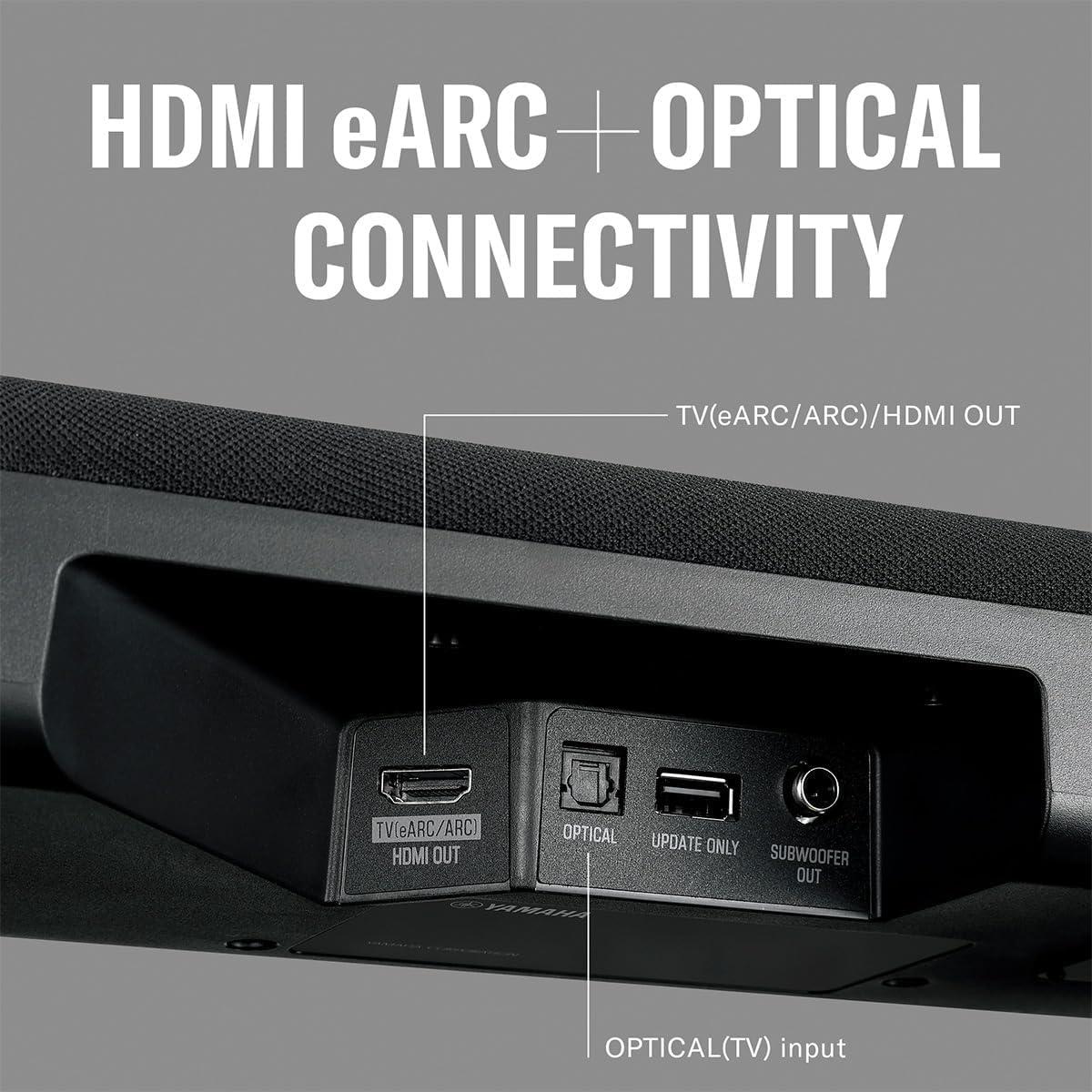 YAMAHA Yamaha SR-B30A Dolby Atmos Sound Bar with Built-in Subwoofers (Black)