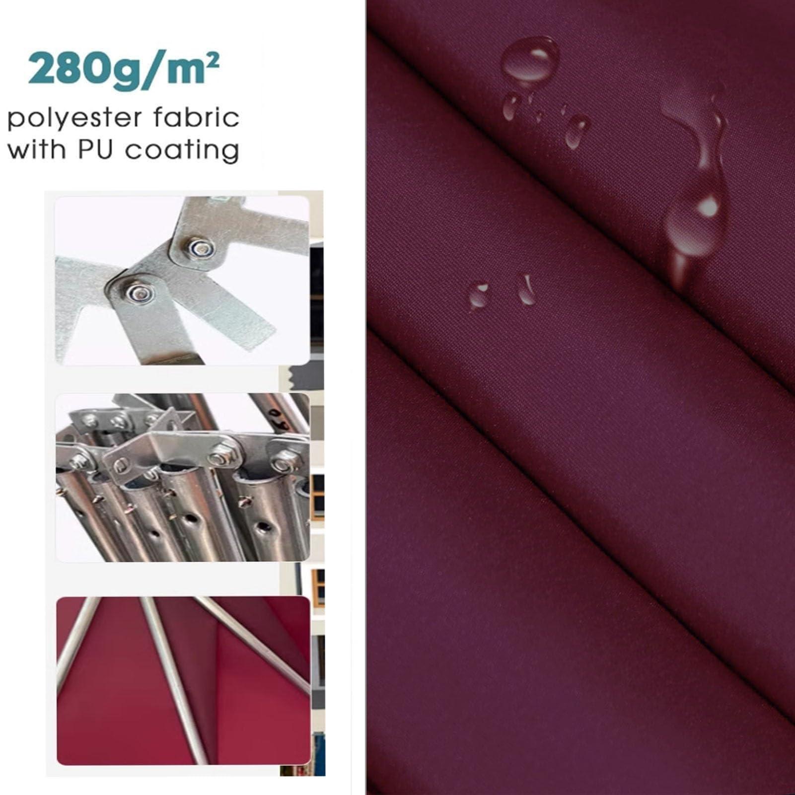DirectNine Basics Window Door Awning Canopy| Entry Door Front Door Awning for Sun Shutter, UV, Rain, Snow Protection,Fully Assembled(Color:Burgundy,Size:135x60x60cm)