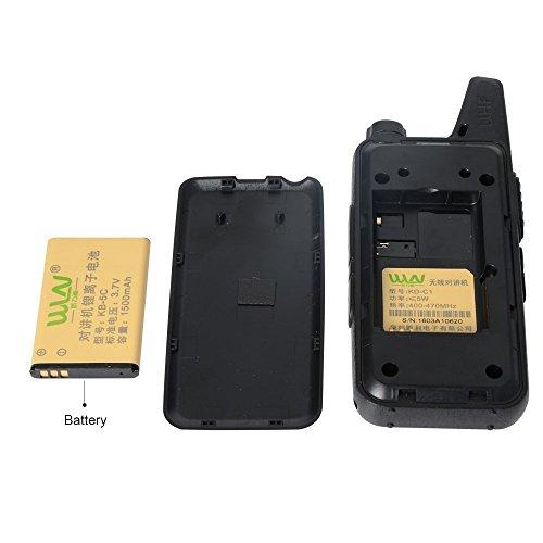 WLN WLN KD-C1 Mini Walkie Talkie UHF 400-470Mhz Two Way Radio (1 Pair)
