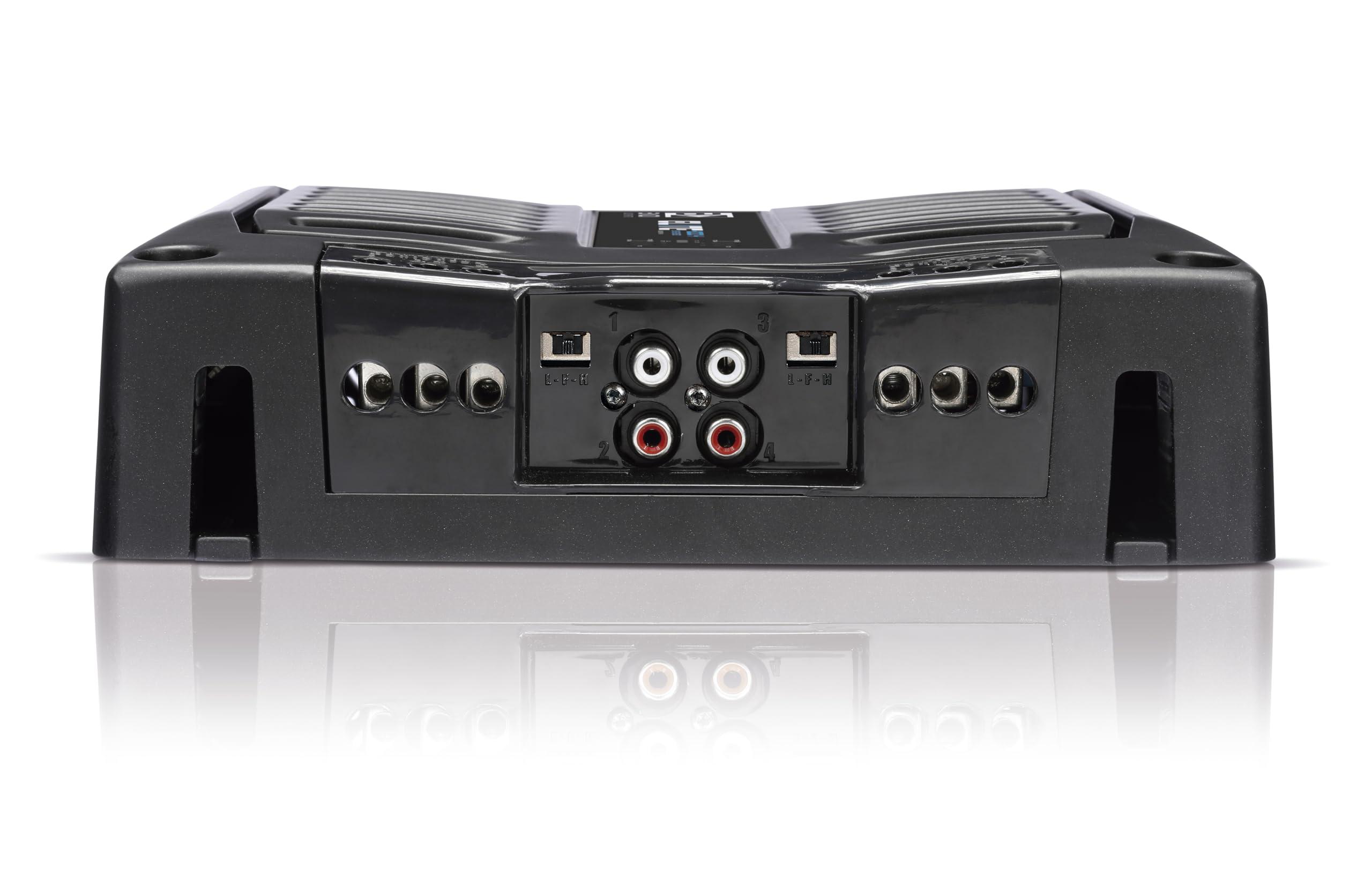 Banda Audioparts BANDA Audioparts ELITE4000.42OHMS 4-Channel 1000 Watts Max @ 2 Ohm Car Audio Amplifier with Highpass Filter and Low Pass Filter, Black - 4000.42OHM