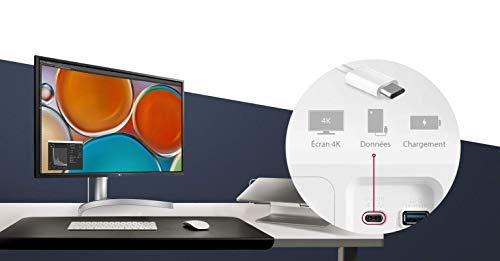 LG LG 32UL750-W Monitor 32" 4K UHD (3840 x 2160) Vesa Display, HDR 600, DCI-P3 95%, Radeon FreeSync, USB Type-C, On Screen Control / Screen Split - Silver