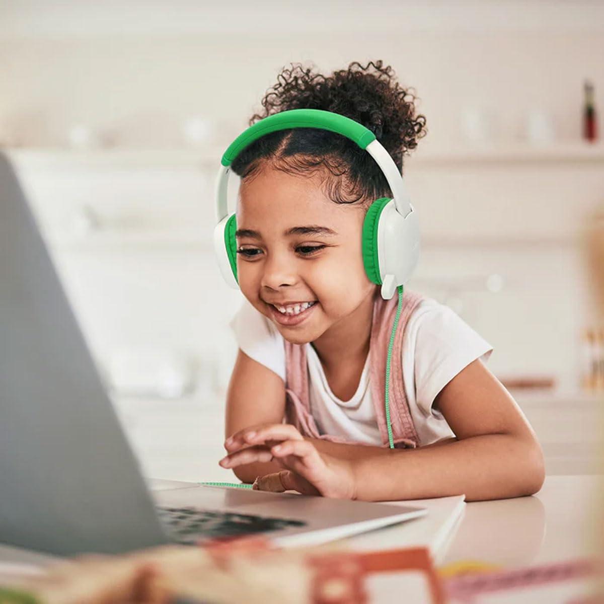 Avid Avid AP-400 WonderEars Classroom Headphone with Microphone, TRRS, Green