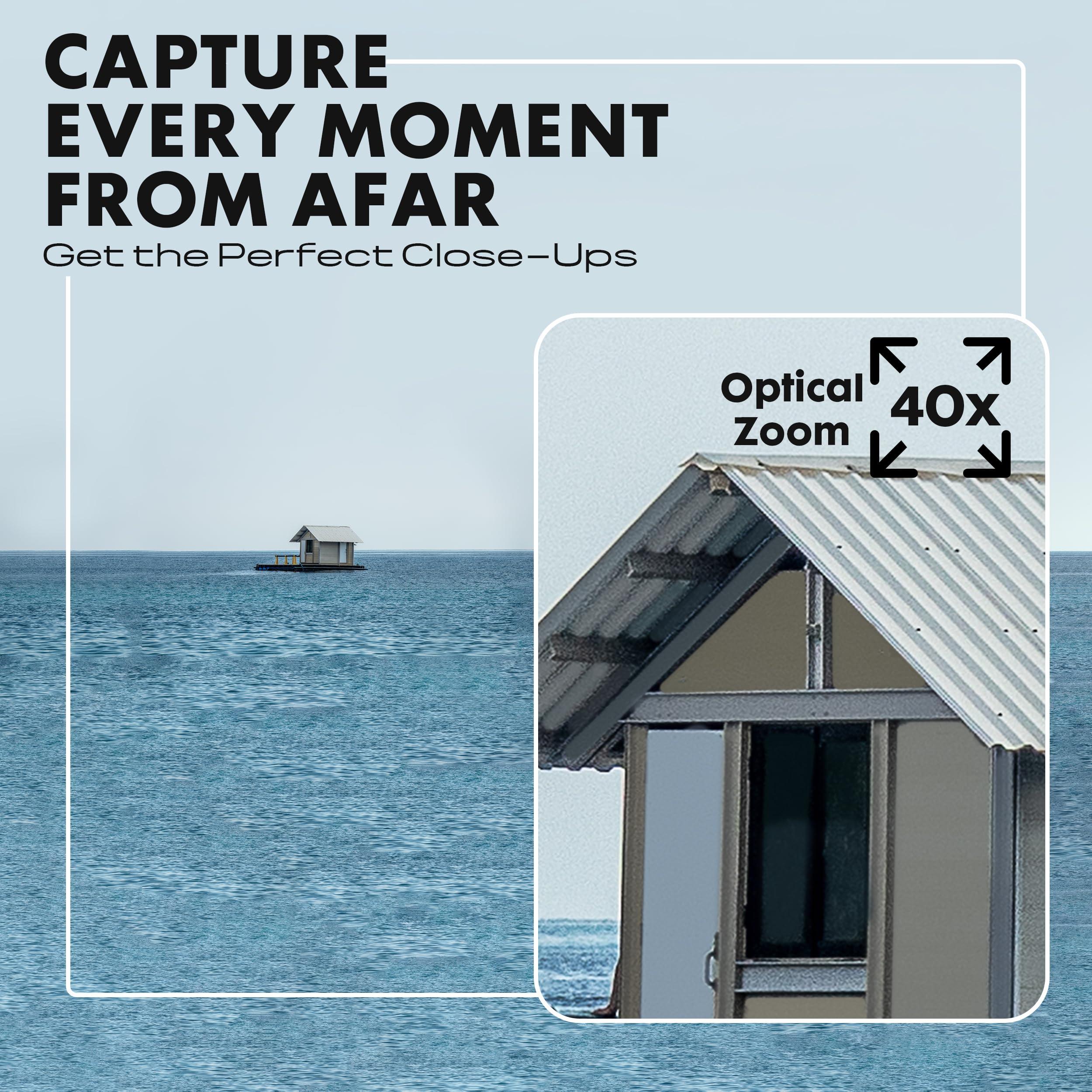 Minolta Minolta 20 Mega Pixels 40x Optical Zoom Digital Camera with 1080p FHD Video, Silver