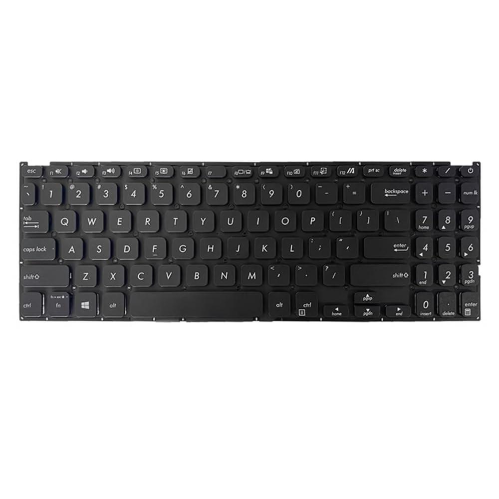 fqparts Replacement Laptop Keyboard for ASUS for VivoBook 15 X515DA X515EA X515EP X515JA X515JF X515JP X515MA X515UA Black US United States Edition