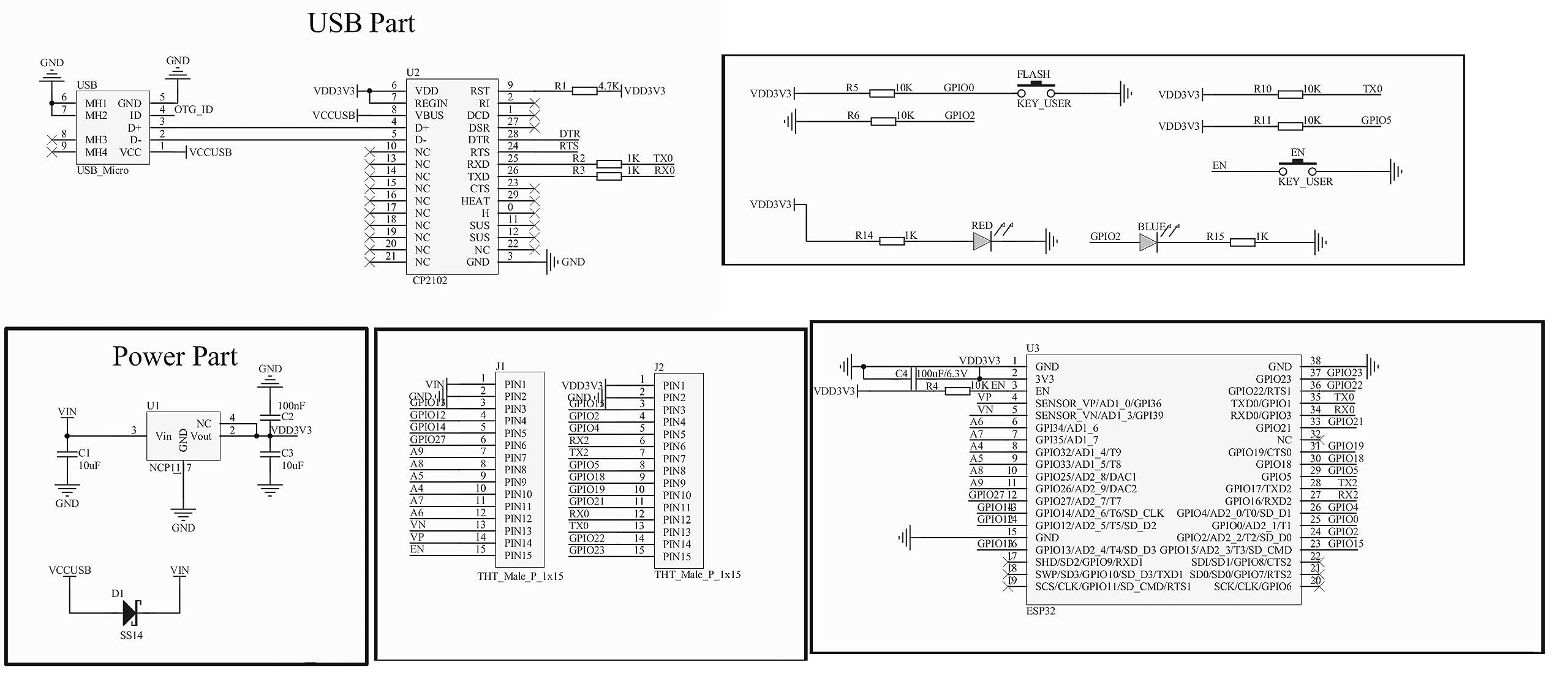 Teyleten Robot Teyleten Robot ESP32S ESP32 ESP-WROOM-32 Development Board 2.4GHz Dual-Core WiFi +Bluetooth 2 Function Microcontroller for Arduino (ESP32 30P, 3PCS)