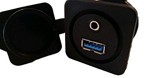 STINGER Stinger SMRAUXUSB3 Marine Audio 3.5mm to RCA/USB Interconnect Cable Converter, White