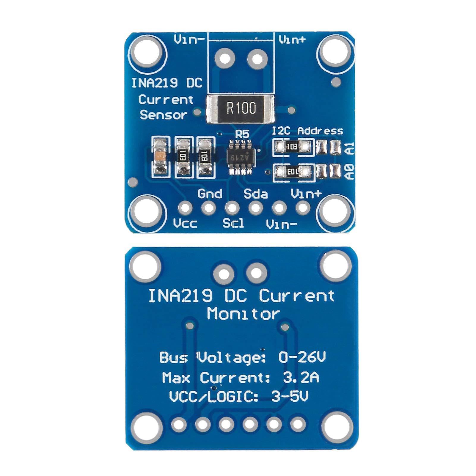 ACEIRMC ACEIRMC 6pcs INA219 I2C Bi-Directional DC Current Power Supply Sensor Breakout Module Compatible with Arduino Raspberry Pi (6pcs)