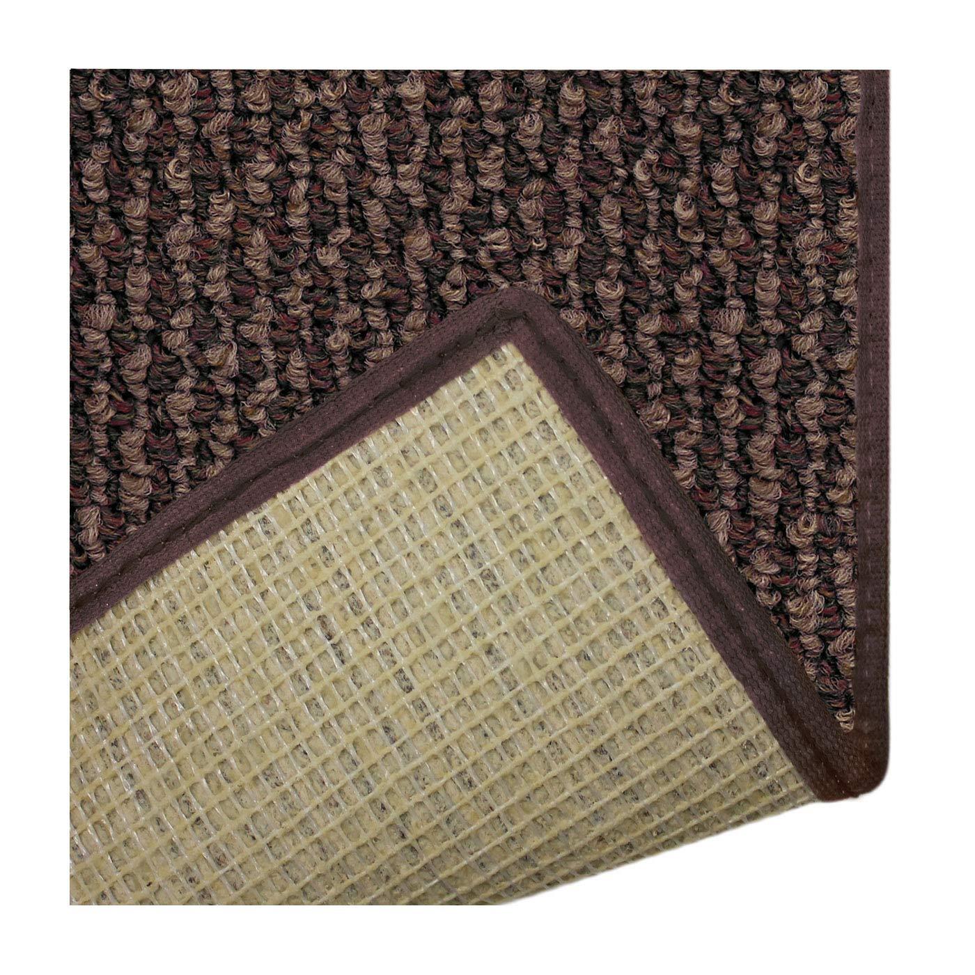 KOECKRITZ KOECKRITZ 9"x27" Dog Assist Carpet Stair Tread Set of 13 | Economical Solutions Simplistic Woven Loop/Berber People & Pet Friendly (Catalina Woods)