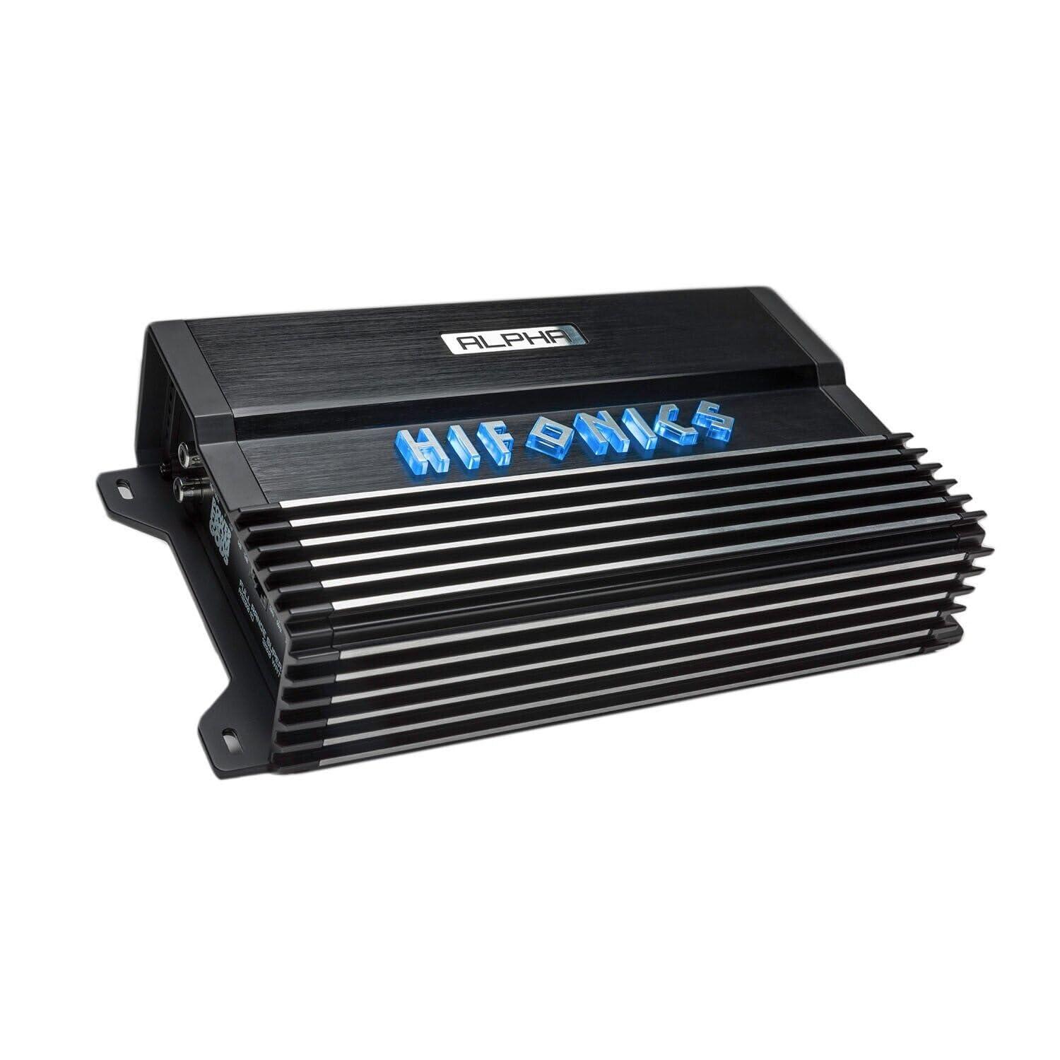 Hifonics Hifonics Alpha A1200.1D 1200W Super D-Class Mono Amplifier with BGC4AR Amp Kit, Bass Remote Included