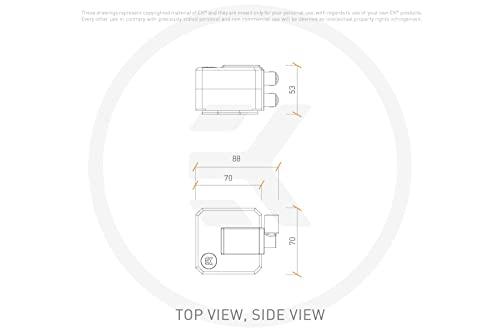 EK EK AIO 280 mm, D-RGB All-in-One CPU Water Cooler with Premium EK-Vardar High-Performance PWM Fans, Liquid Cooling, 140 mm Fan, Intel 115X/1200/2066, AMD AM4
