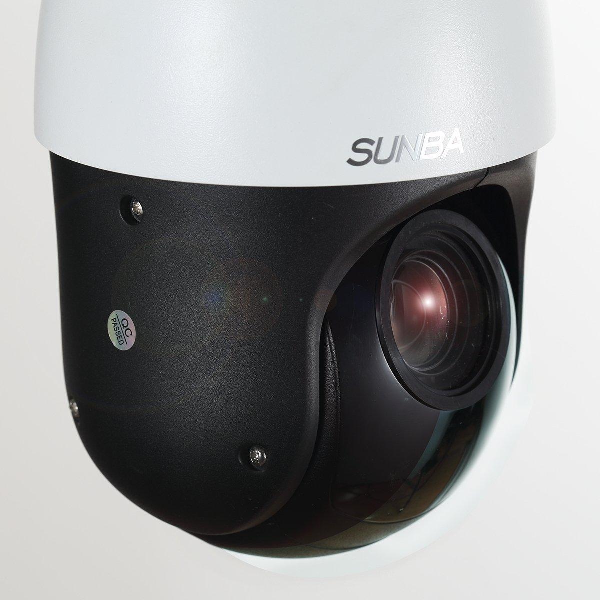 SUNBA SUNBA Outdoor PTZ Analog Camera, 22X Optical Zoom, 960H CCTV Security Dome Camera, up to 328ft Night Vision with RS485 Control (405-22X)