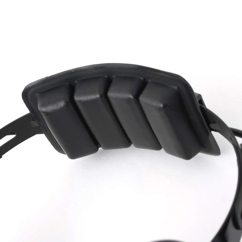 Rugged Radios Rugged Carbon Fiber Over The Head Headset for Racing Radios Electronics Communications Features Volume Control Knob 3.5mm 5-Pin Input Jack and Push to Talk