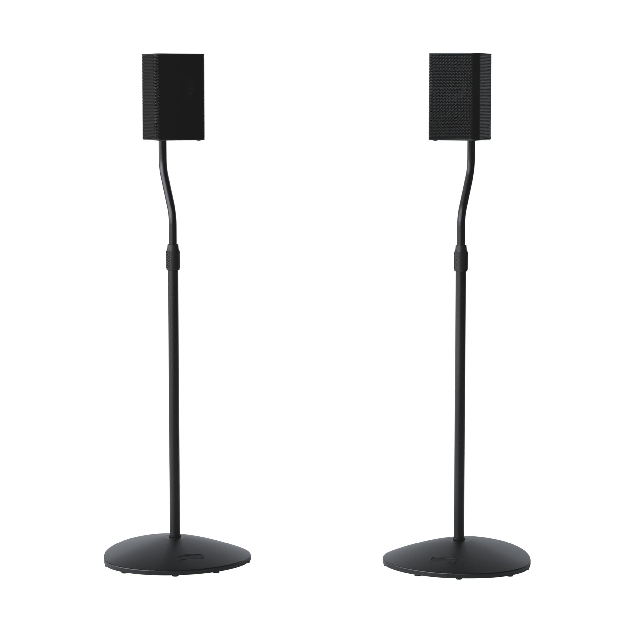 Sanus SANUS Speaker Stands Pair - Adjustable Height Speaker Stands for Satellite & Bookshelf Speakers up to 3.5lbs - Tool-Free Adjustment & Easy DIY Assembly