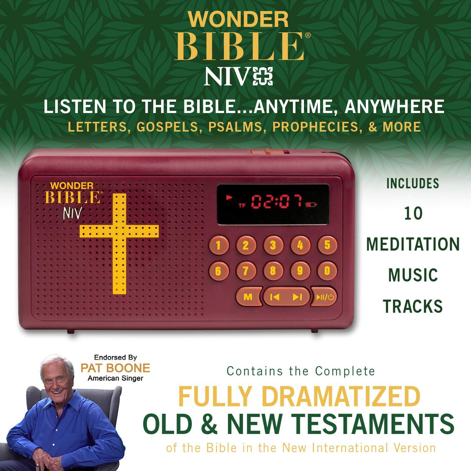 WONDER BIBLE Wonder Bible NIV- The Audio Bible Player That You Can Listen to in English, New International Version, New & Old Testament as Seen On TV