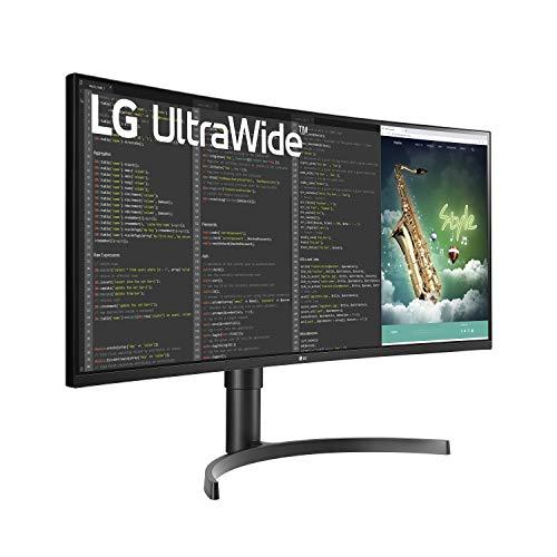 LG LG 35WN75C-B UltraWide Monitor 35” QHD (3440 x 1440) Curved Display, sRGB 99% Color Gamut, HDR 10, USB-Type C, AMD FreeSync, 3-Side Virtually Borderless Design - Black
