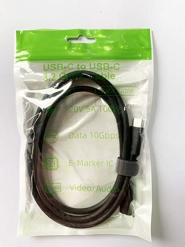 Mepsies USB C Extension Cable 3.3ft, USB Type C Male to Female Charging/Data Transfer Extender Cord, USB 3.2 10Gbps 5A/100W 4K/60Hz, Compatible with MacBook Pro/Air Dell XPS iPhone 15 Galaxy and More