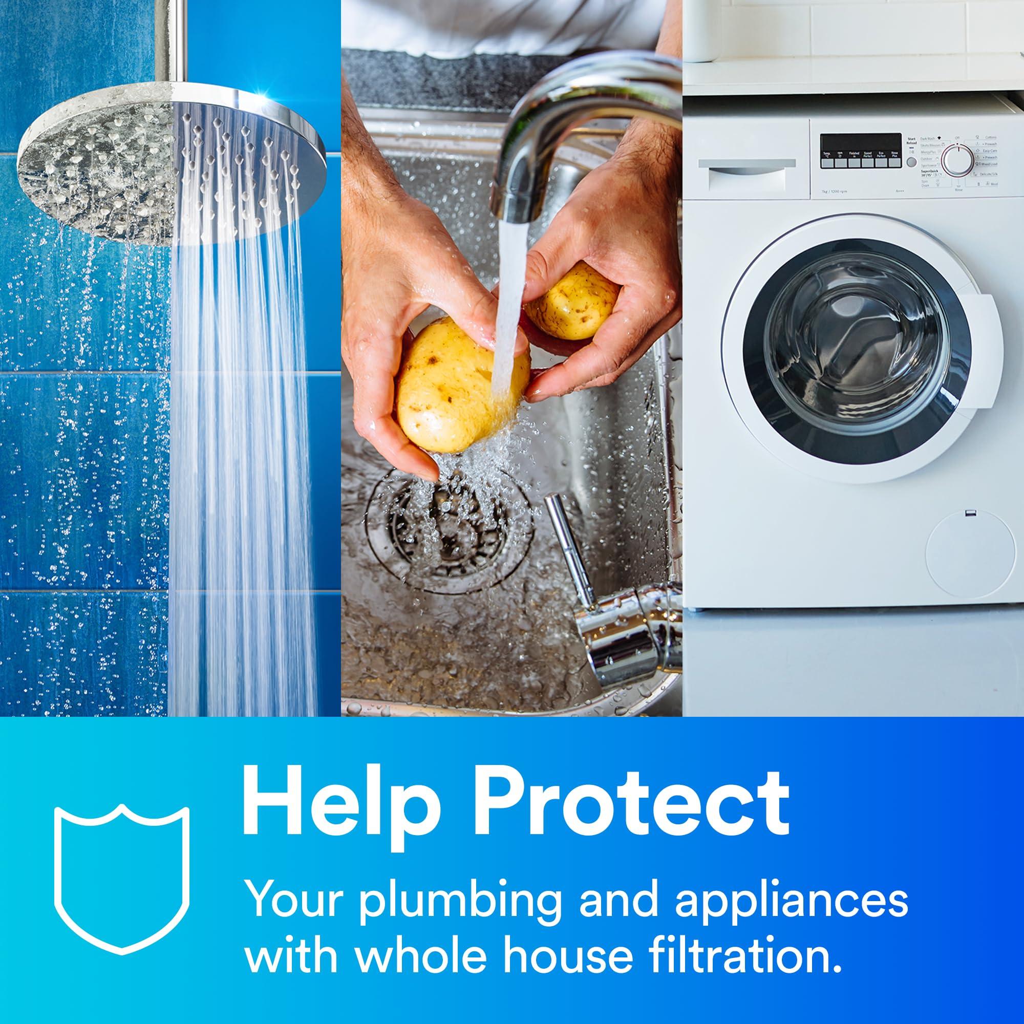 3M Aqua-Pure 3M Aqua-Pure Whole House Sanitary Quick Change Water Filter System AP904, Reduces Sediment, Chlorine Taste and Odor, and Scale, Heavy Duty