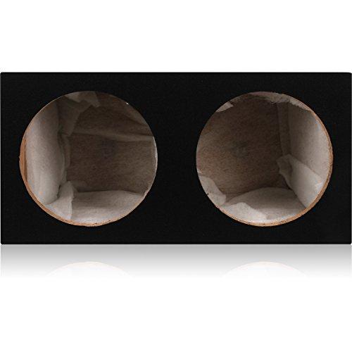 BELVA Belva MDFD12 Dual 12-inch Car Subwoofer Box Sealed 3/4-inch MDF Prelined Polyfil