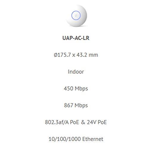 Ubiquiti Networks Ubiquiti Unifi Ap-AC Long Range - Wireless Access Point - 802.11 B/A/G/n/AC (UAP-AC-LR-US),White
