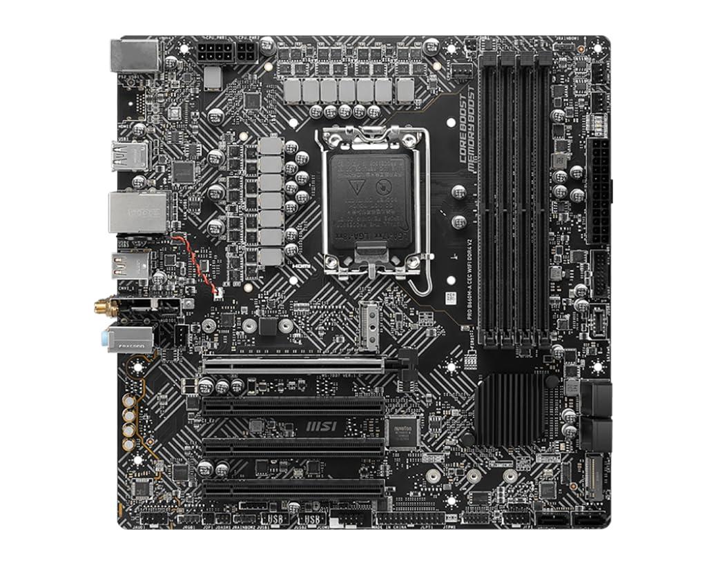 MSI MSI PRO B660M-A CEC WiFi DDR4 V2 Micro ATX Motherboard (Renewed)