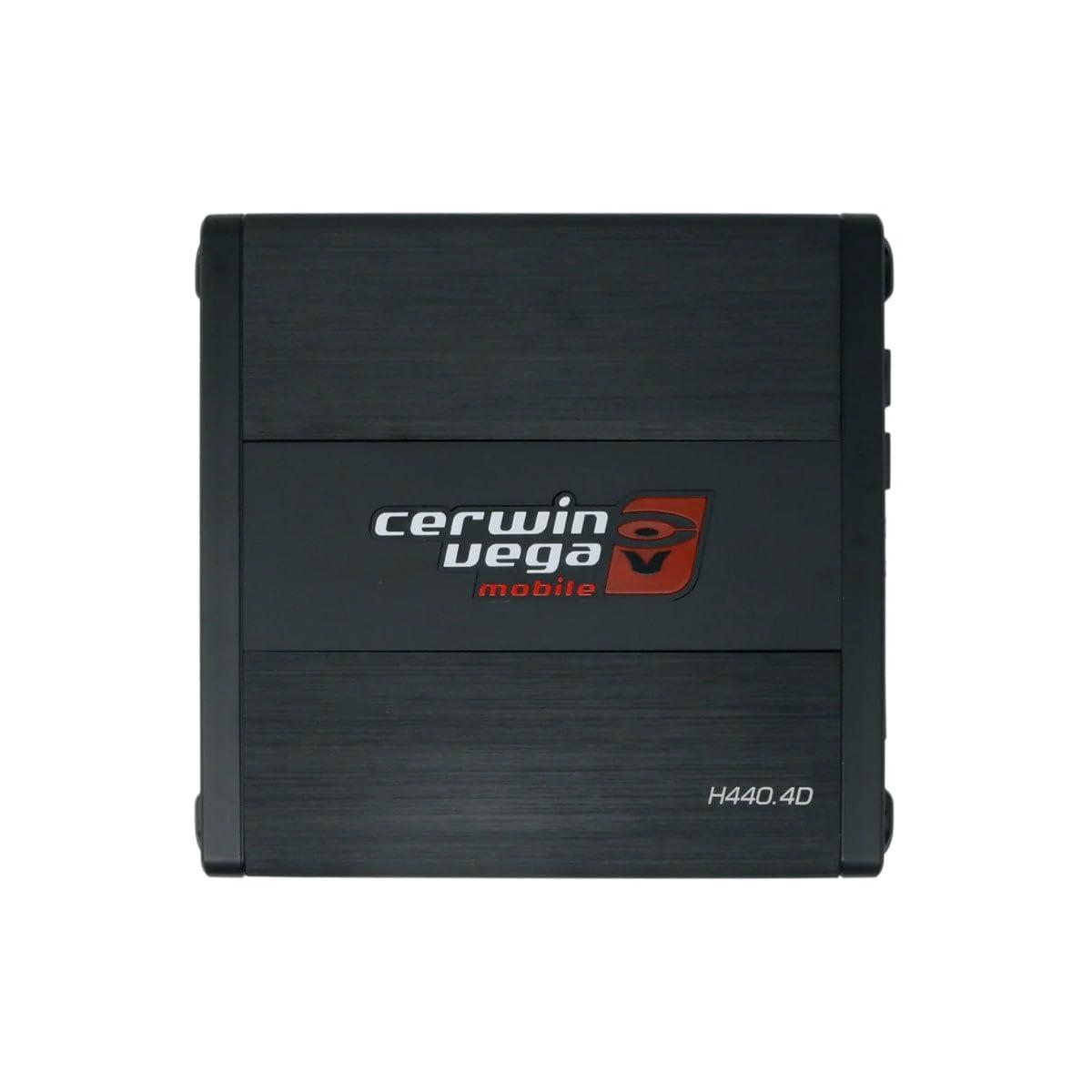 Cerwin Vega Mobile CV Cerwin Vega 4 Channel Full Range Digital Amplifier - 800W RMS, Class D Amp with Selectable Crossovers, High Efficiency, 4CH/2CH Modes for Superior Car Audio, Compact and Versatile Design - H800.2D