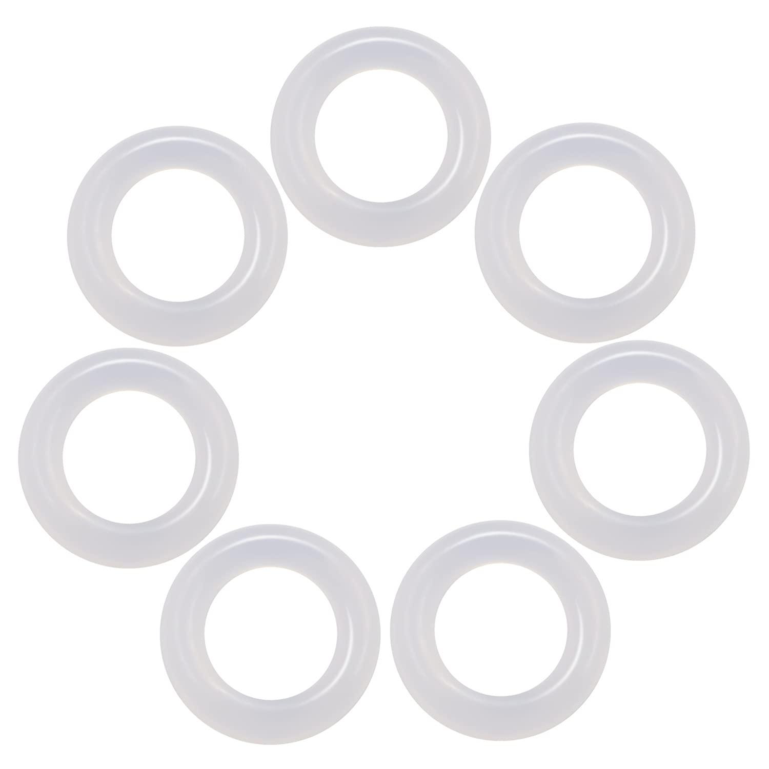 ThreeBulls ThreeBulls 120Pcs Clear Rubber O-Ring Keyboard, O-Rings Keycaps, Switch Dampeners Keycap, for Cherry MX Key Switch Keyboards Dampers,White