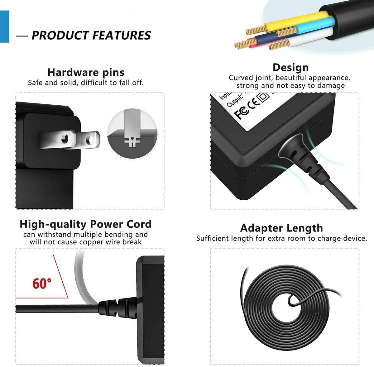 BestCH BestCH AC Adapter for Epson Perfection V200 V300 V350 Photo Scanner Power Supply PSU