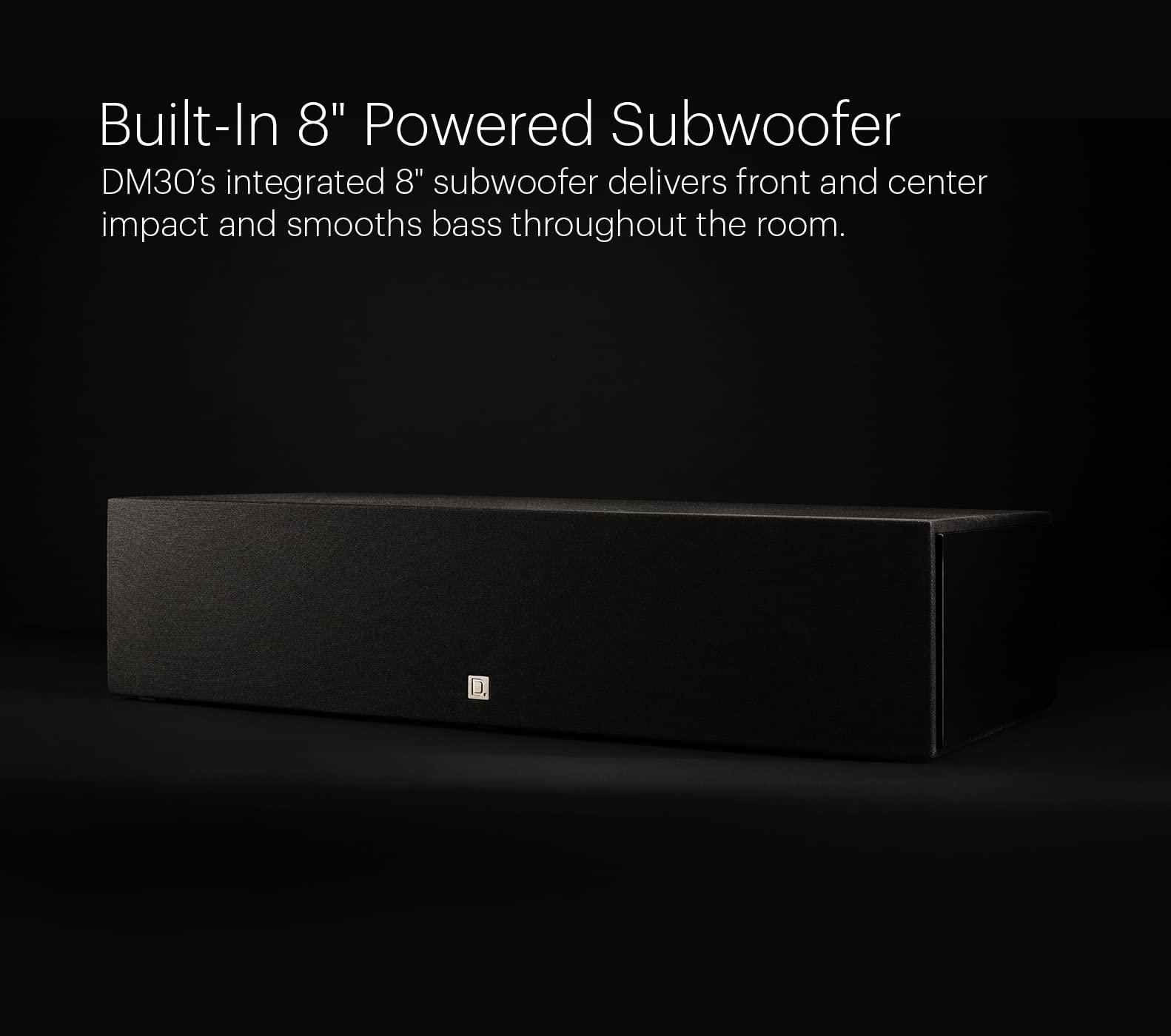 Definitive Technology Definitive Technology Dymension DM30 Flagship Center Channel Speaker, 5-Driver Array - (4) 4" Midrange Woofers & (1) 1" Tweeter, for Dymension Series Speakers, Immersive Home Theater Audio, Black