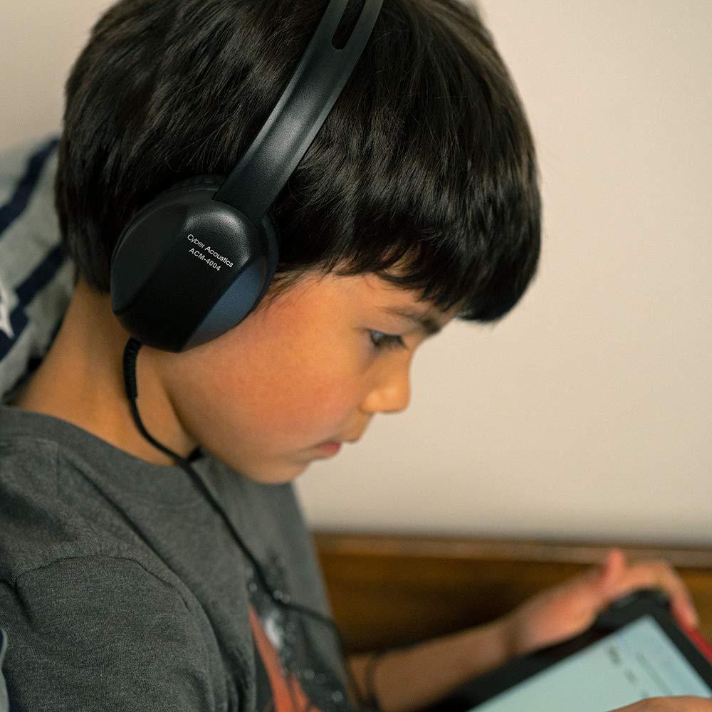 Cyber Acoustics Cyber Acoustics Lightweight 3.5mm Headphones - 20 Pack - Great for use with Cell Phones,Tablets, Laptops, PCs, Macs (ACM-4004-20)