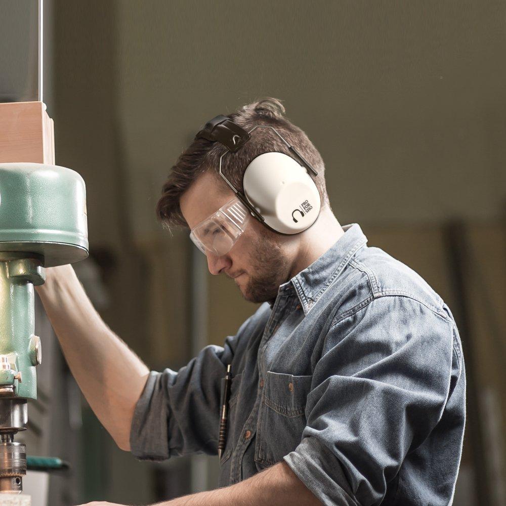 Pro For Sho Pro For Sho 34dB NRR Hearing Protection Ear Muffs - Highest NRR in Compact Design, Noise Cancelling Headphones for Adults and Kids, Sensory Autism Ear Protection for Shooting, Gun Range, Mowing, Work