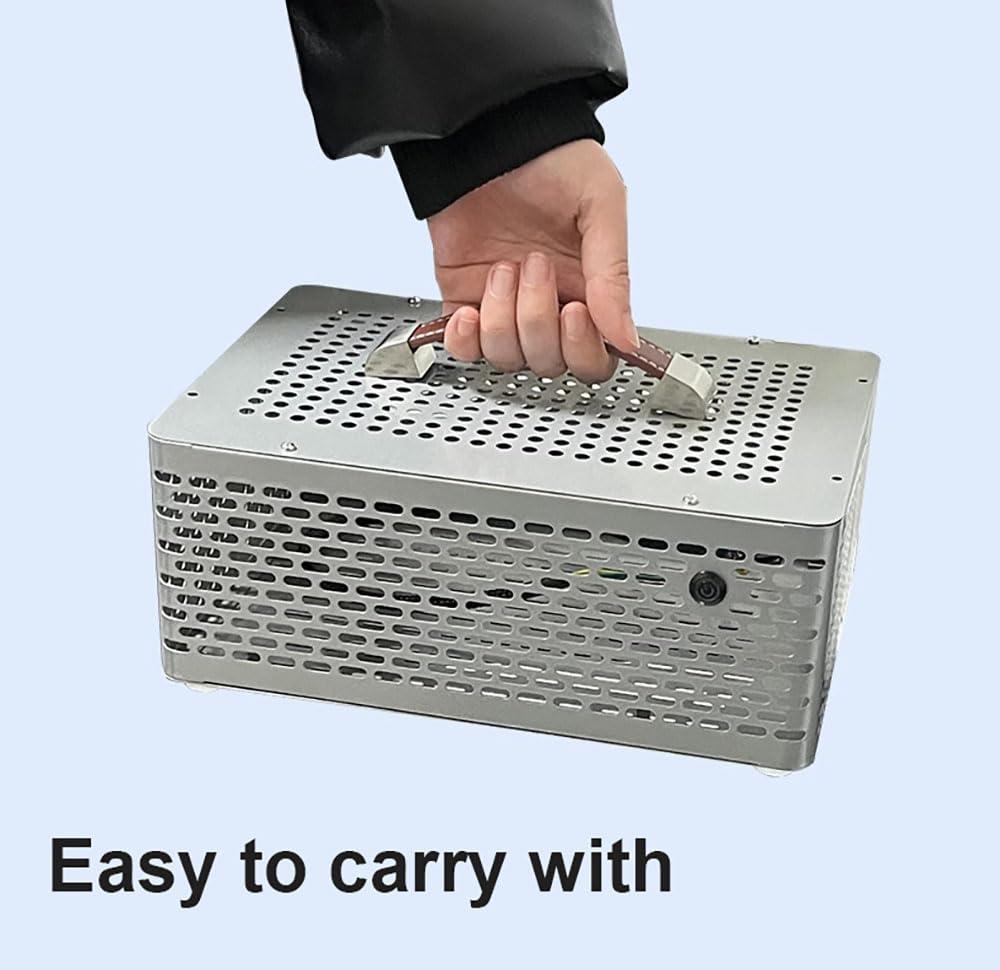 MerainMe ITX Mini Computer Case 5.1L Aluminum Mini ITX Motherboard Small PC Case Test Bench Support Small 1U Power Supply 150mm Vedio Card Gray