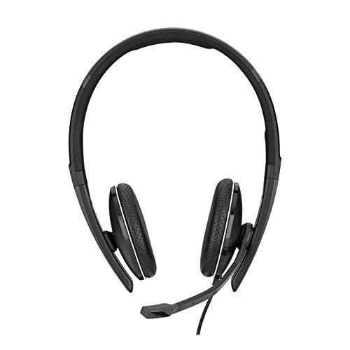 Sennheiser Enterprise Solution Sennheiser SC 160 USB (508315) - Double-Sided (Binaural) Headset for Business Professionals | with HD Stereo Sound, Noise Canceling Microphone, & USB Connector (Black), Black