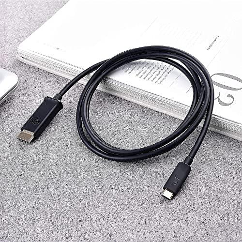Cable Matters Cable Matters Active DisplayPort to HDMI Adapter (Active DP to HDMI Adapter) Supporting Eyefinity Technology and 4K Resolution & USB C to HDMI Cable in Black 6 Feet