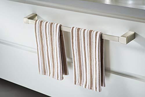 Moen Moen YB8824BN 90 Degree Modern 24-Inch Bathroom Single -Towel Bar, Brushed nickel