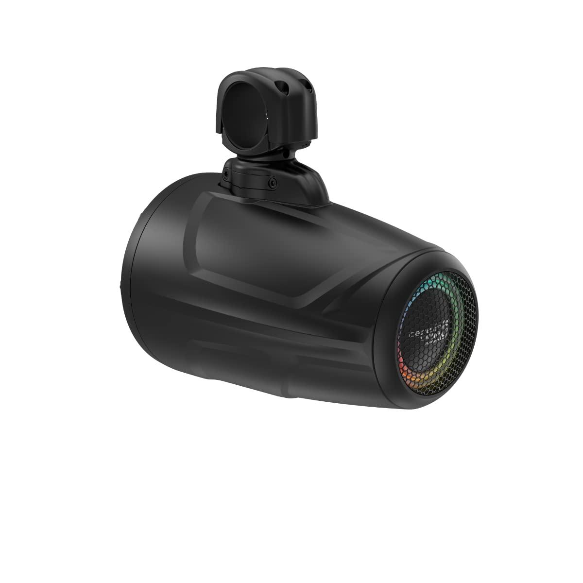 Cerwin Vega Mobile CV Cerwin Vega SL8F4B Stroker 8 inch 700 Watts Long Pod Marine Tower Speaker System IP65 LED UV Stable Coaxial Black Pair