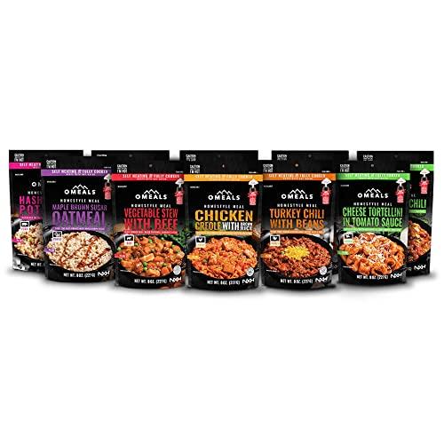 OMEALS OMEALS Vegetable Stew w/Beef-MRE-Extended Shelf Life-Fully Cooked w/Heater-No Refrigeration-Outdoor Enthusiast, Travelers, Emergency Supplies-USA Made